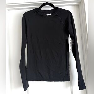 NWT Athleta Women's Black Long Sleeve Top Small